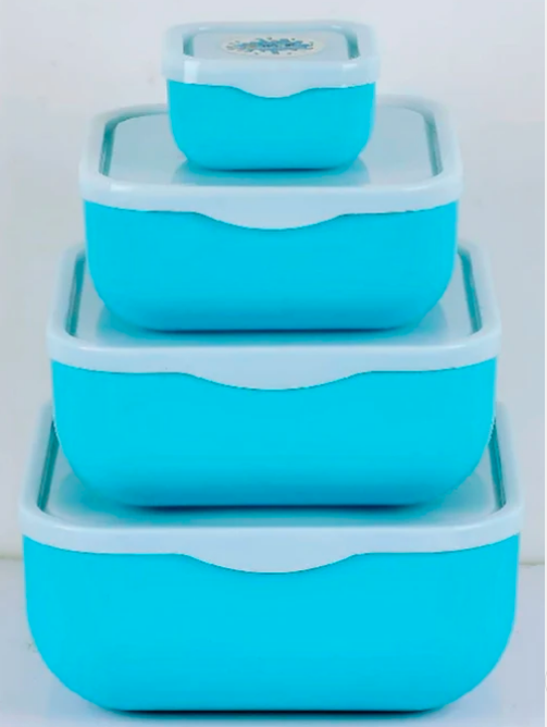 Splash Plastic Food Storage Containers Set | Pack of 4