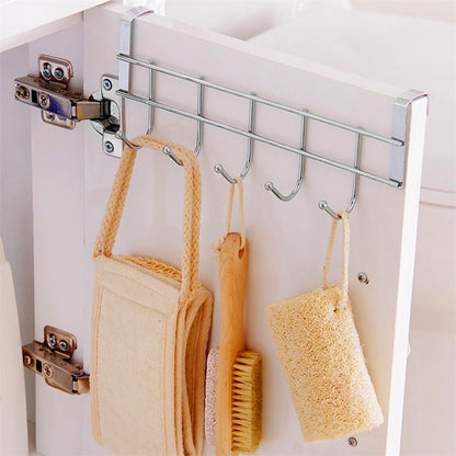 Wall Hooks Steel Wardrobe Clothes Door Hanger Towel Bathroom Kitchen Solid Rack