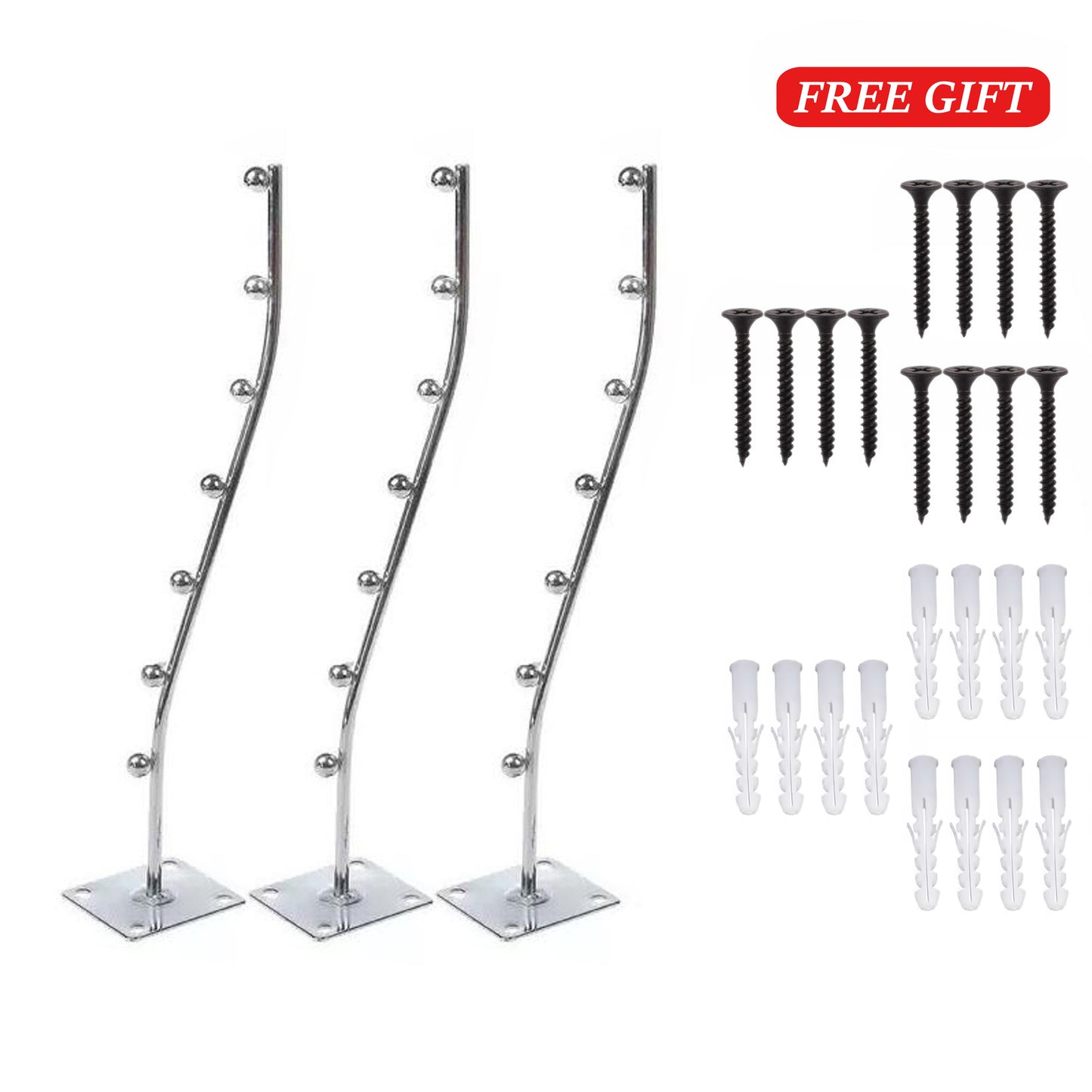 Wall Mounted Clothes Hanger For Bathrooms Balconies-Stainless Steel