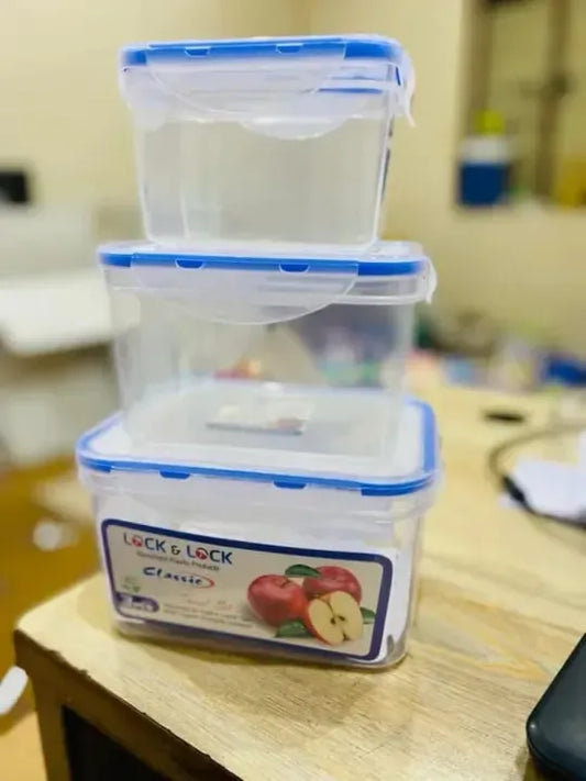 Airtight Food Storage | 3 Pc Set | Leakproof