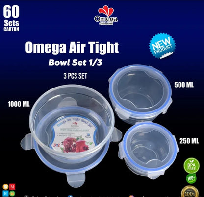 Airtight Food Storage | 3 Pc Set | Leakproof