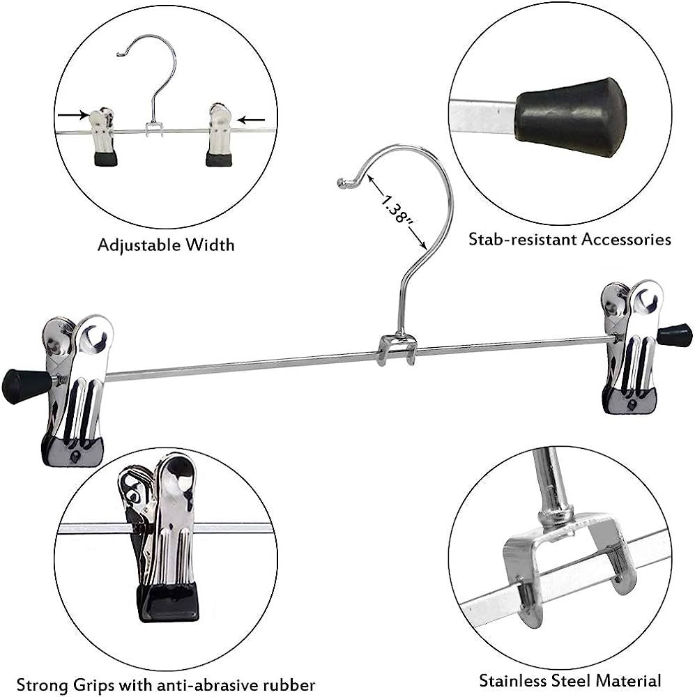 clothe hangers durable stainless steel clip with stand