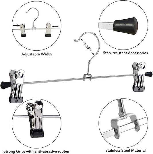 clothe hangers durable stainless steel clip with stand
