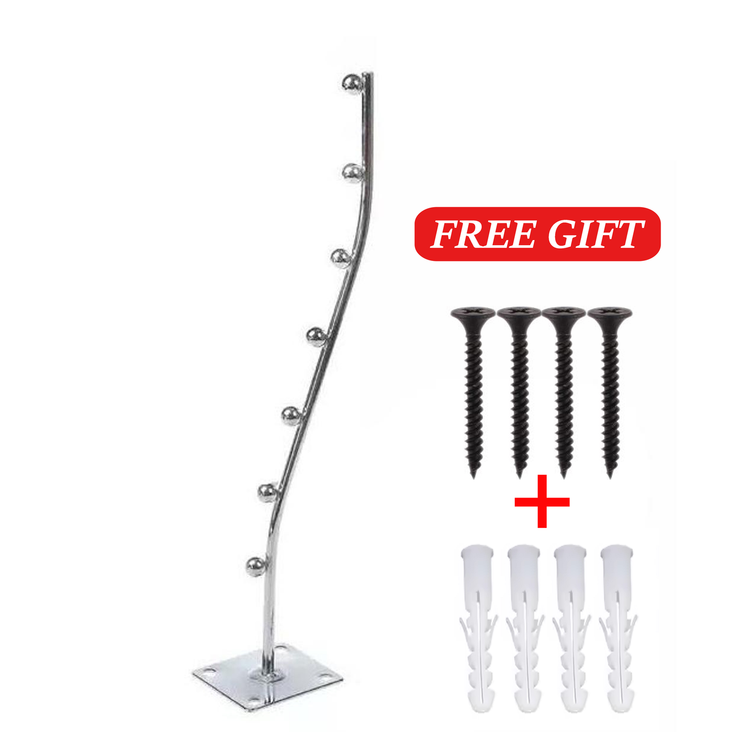 Wall Mounted Clothes Hanger For Bathrooms Balconies-Stainless Steel