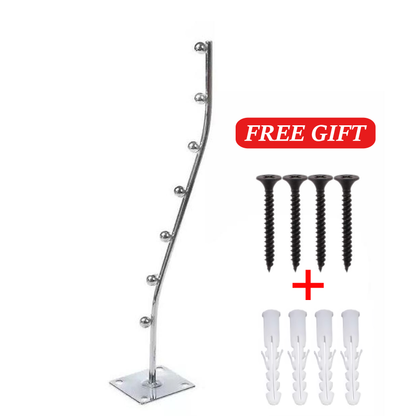 Wall Mounted Clothes Hanger For Bathrooms Balconies-Stainless Steel