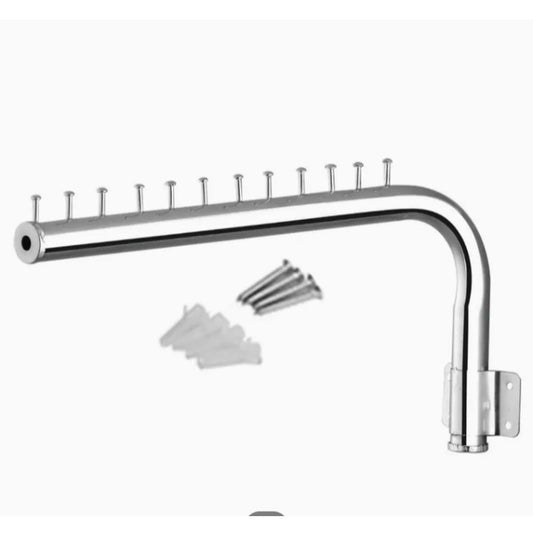 Wall Mounted Cloth Hanging Stand On Wall 12 pins hanging space