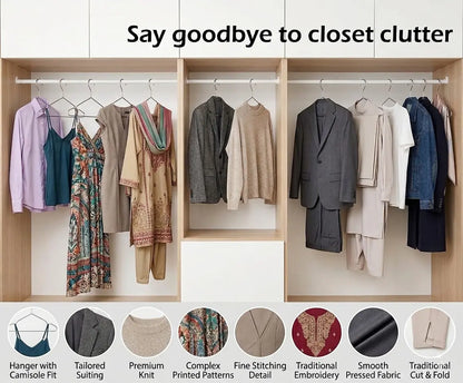Stainless Steel Hangers – Rustproof, Waterproof, Heavy-Duty Clothes Hangers
